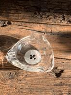Vintage glazen asbak kaartspel - klaver- ashtray - kaarten, Verzamelen, Ophalen of Verzenden, Zo goed als nieuw, Asbak