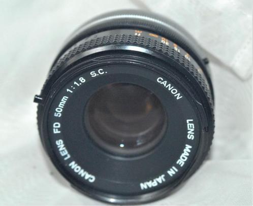 CANON FD 50mm 1.8 S.C. Voor Canon A-1, AE-1, AE-1-programma., Audio, Tv en Foto, Fotocamera's Analoog, Gebruikt, Spiegelreflex