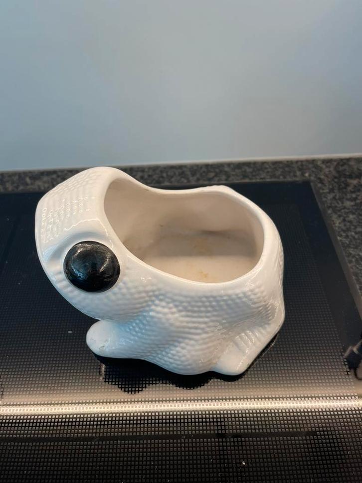 Snoeppot kikker decoratie, Huis en Inrichting, Woonaccessoires | Wanddecoraties, Zo goed als nieuw, Ophalen of Verzenden