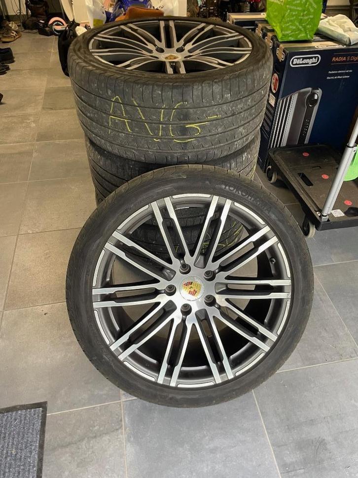 À VENDRE : 6 Pneus avec Jantes pour Porsche Cayenne, Auto-onderdelen, Banden en Velgen, Banden en Velgen, All Season, 21 inch