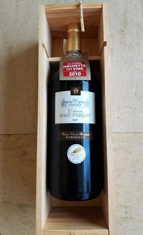 France Bordeaux 2007 Chateau Haut-Pasquet AOC Magnum (1.5L), Verzamelen, Wijnen, Nieuw, Rode wijn, Frankrijk, Vol, Ophalen