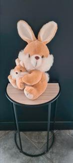 Knuffel "konijn met kleintje", Kinderen en Baby's, Ophalen of Verzenden, Zo goed als nieuw, Konijn