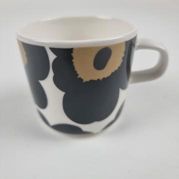 Marimekko Unikko kop wit zwart goud 2dl beschikbaar voor biedingen
