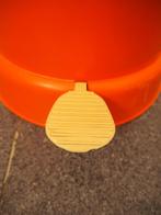 Vintage oranje vuilbakje, 1970s, Ophalen, Gebruikt, Kunststof