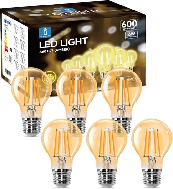 Aigostar Edison Retro LED Lamp SNELLE GRATIS LEVERING, Huis en Inrichting, Lampen | Losse lampen, Nieuw, Gloeilamp, 30 tot 60 watt