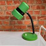 Vintage bureaulamp groen metaal, Ophalen of Verzenden