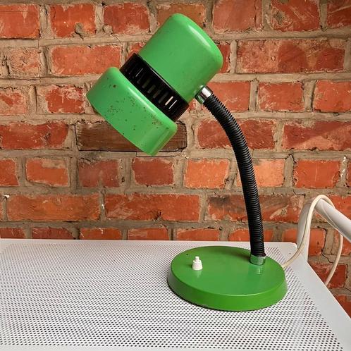 Vintage bureaulamp groen metaal, Antiek en Kunst, Antiek | Verlichting, Ophalen of Verzenden