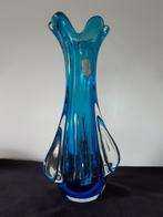 Vase vintage Murano Chambord bleu de Fratelli Toso, Antiquités & Art, Enlèvement ou Envoi
