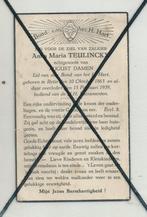 Teulinckx Anna X Damen 1863/1939 Retie - Lot Nr. 86, Collections, Images pieuses & Faire-part, Envoi, Image pieuse