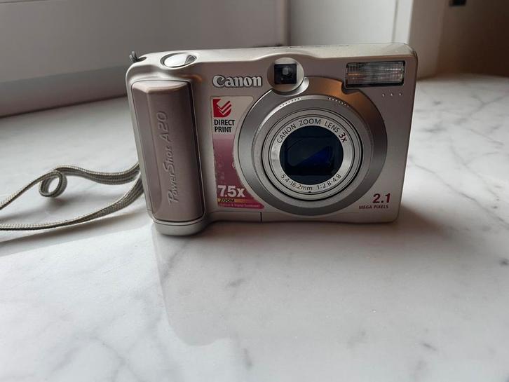 Canon PowerShot A20, compacte digitale camera, Audio, Tv en Foto, Fotocamera's Digitaal, Zo goed als nieuw, Compact, Canon, Minder dan 4 keer