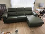 Lederen zetel sofa longchair, Ophalen, Zo goed als nieuw