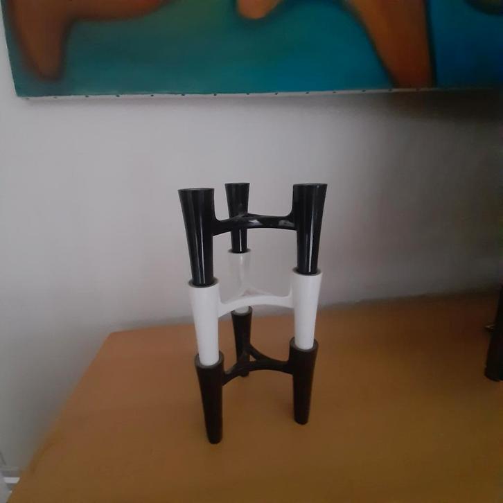 Zeldzame Design vinted modulaire kandelaar 'Hommage' 3-delig, Antiek en Kunst, Kunst | Designobjecten, Verzenden