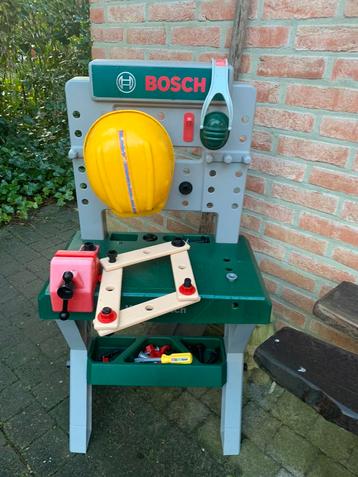 Kinder werkbank Bosch incl helm oorbescherming