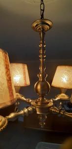 Kleine kroonluchter met eventueel lampekapjes, Huis en Inrichting, Lampen | Kroonluchters, Metaal, Zo goed als nieuw, Ophalen