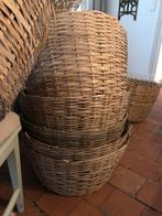 AUTHENTIEKE GROTE MANDEN HANDGEMAAKT OPBERGEN KERST, Enlèvement ou Envoi, Rond, Comme neuf, Panier