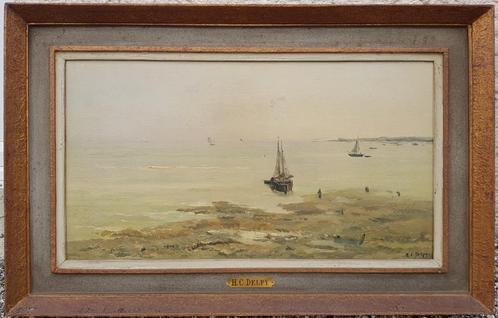 DELPY - Voiliers en mer - Tableau XIXème, Antiquités & Art, Art | Peinture | Classique, Envoi