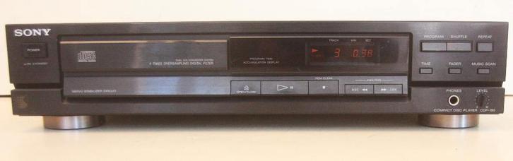 Sony CDP-190 CD-Speler / Shuffle Functie / Made In France, Audio, Tv en Foto, Cd-spelers, Zo goed als nieuw, Sony, Ophalen of Verzenden