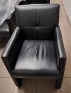 6 lederen armstoelen op wieltjes, Enlèvement, Comme neuf