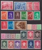 Belgique 1945 année complète, Timbres & Monnaies, Envoi, Non oblitéré, Trace d'autocollant