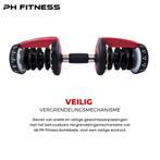 PH Fitness Verstelbare Dumbells Set 24KG - Smart Dumbbells, Sport en Fitness, Ophalen of Verzenden, Nieuw, Benen, Dumbbell