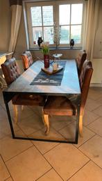 Table moderne style industriel, Maison & Meubles, 75 cm ou plus, 150 à 200 cm, Moderne et industriel, Enlèvement