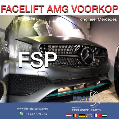 W176 FACELIFT AMG VOORKOP Mercedes A Klasse 2012-2018 GRIJS, Auto-onderdelen, Carrosserie, Bumper, Mercedes-Benz, Voor, Gebruikt
