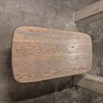 Eiken salontafel met zwarte poten, Huis en Inrichting, Tafels | Salontafels, Ophalen, Eikenhout