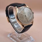 JULIUS merk chronograaf horloge in goud, 1930 tot 1960, Overige merken, Goud, Met bandje