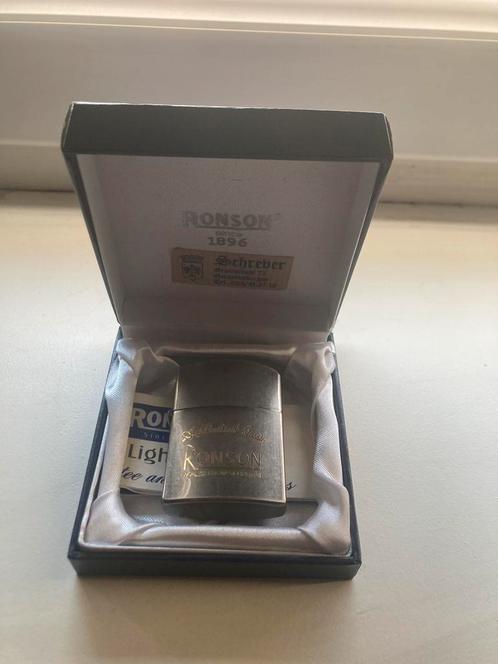 Vintage Ronson Aansteker in originele doos, Verzamelen, Rookartikelen, Aanstekers en Luciferdoosjes, Ophalen of Verzenden