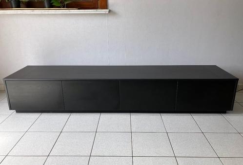 Zwart tv meubel 200cm, Huis en Inrichting, Kasten |Televisiemeubels, Zo goed als nieuw, Minder dan 100 cm, 200 cm of meer, 50 tot 75 cm