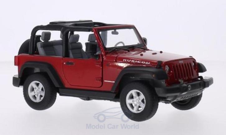 Jeep Wrangler 2007 rouge, Hobby & Loisirs créatifs, Voitures miniatures | Échelles Autre, Neuf, Voiture, Envoi