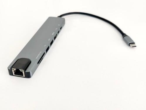 USB C Hub 3.0 – 8 Poorten (nieuw), Computers en Software, Dockingstations, Nieuw, USB-hub, Laptop, Tablet, Telefoon, Ophalen