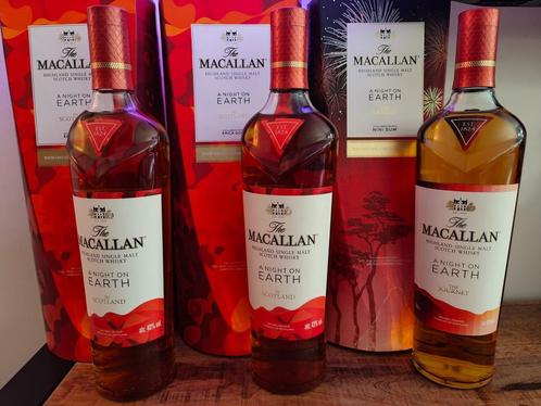 Macallan - Une nuit sur Terre - Édition complète 2021-2020/2, Collections, Vins, Neuf, Autres types, Autres régions, Pleine, Enlèvement ou Envoi