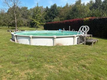 Opbouw zwembad Gre 6,4m, met toestellen beschikbaar voor biedingen