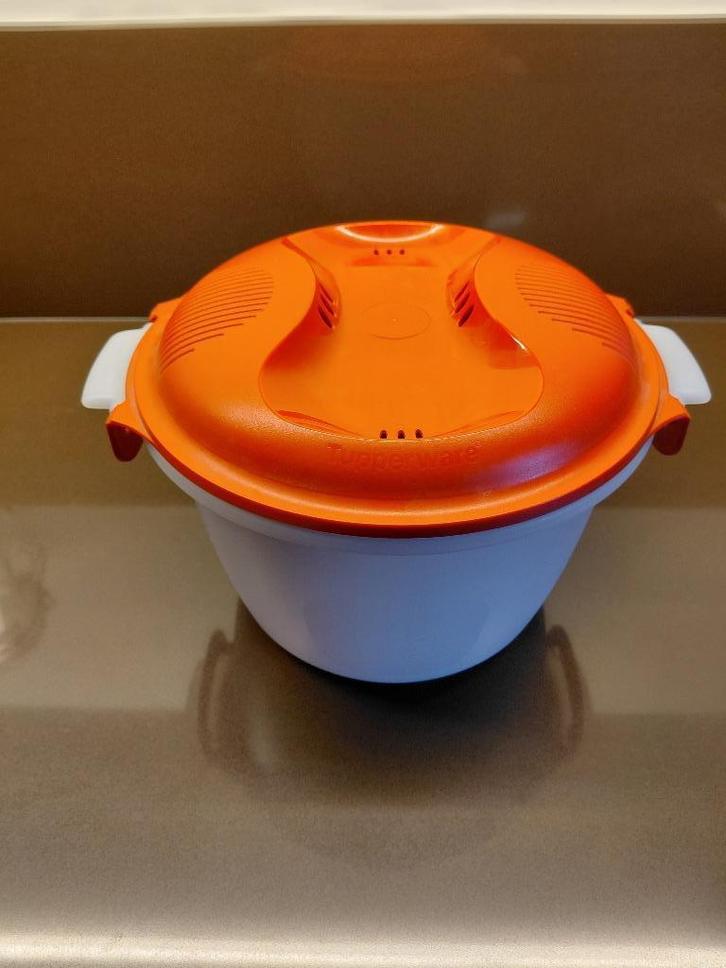 Tupperware microwave rijstkoker, Huis en Inrichting, Keuken | Tupperware, Nieuw, Bak of Kom, Wit, Oranje, Ophalen of Verzenden