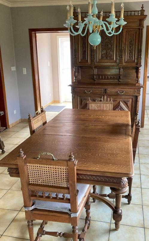 Volledige eetkamer, Huis en Inrichting, Complete eetkamers, Gebruikt, 4 tot 6 stoelen, Ophalen