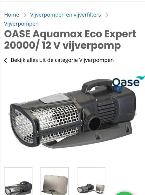 Oase eco expert 20000 l, Tuin en Terras, Vijver-toebehoren, Zo goed als nieuw, Vijverpomp, Ophalen of Verzenden