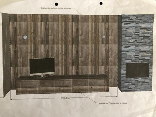 Meuble de rangement "Bois et Atmosphère", Maison & Meubles, Armoires | Casiers, Comme neuf, Enlèvement