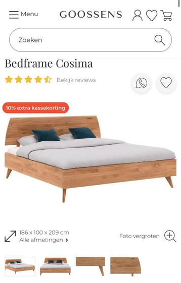 Cadre de lit Goossens Cosima + matelas Ikea, Enlèvement, Comme neuf