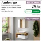 badkamer meubel met lavabo en spiegel - NIEUW, Huis en Inrichting, 50 tot 100 cm, Nieuw, 25 tot 50 cm, Wastafelkast