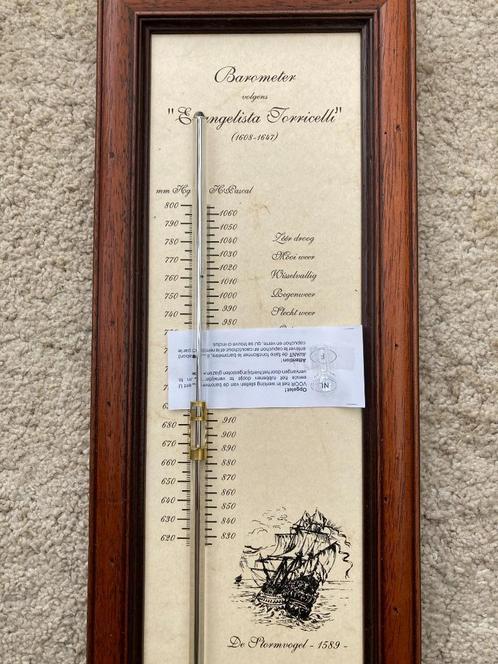 Baromètre Torricelli avec thermomètre, TV, Hi-fi & Vidéo, Stations météorologiques & Baromètres, Neuf, Baromètre, Enlèvement