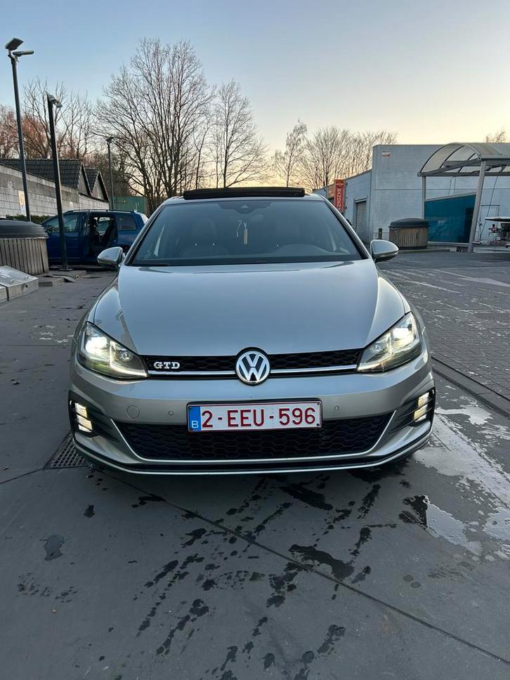 Golf 7.5 GTD Full Optie, Auto's, Volkswagen, Particulier, Golf, Achteruitrijcamera, Diesel, Euro 6, 5 deurs, Automaat, Zwart, Leder
