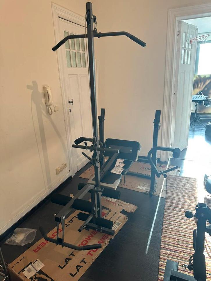 Bench press multi function, Sport en Fitness, Fitnessmaterialen, Zo goed als nieuw, Fitnessbank, Armen, Benen, Borst, Rug, Ophalen