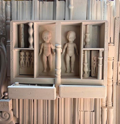 Etienne elias 1964 assemblage 122x91cm, Antiek en Kunst, Kunst | Schilderijen | Modern, Ophalen