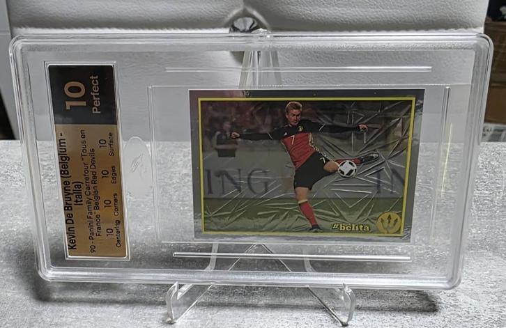 Panini+zonder PSA+KEVIN DE BRUYNE+KDB+EURO 2016+Foil, Verzamelen, Sportartikelen en Voetbal, Nieuw, Poster, Plaatje of Sticker