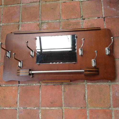 Vintage kapstok met spiegel., Antiek en Kunst, Antiek | Gereedschap en Instrumenten, Ophalen