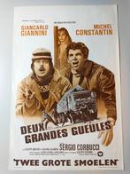 Sergio Corbucci - twee grote smoelen Belgische affiche, Verzamelen, Ophalen of Verzenden, Gebruikt