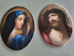 2 Schilderijen op porselein, Antiek en Kunst, Ophalen of Verzenden