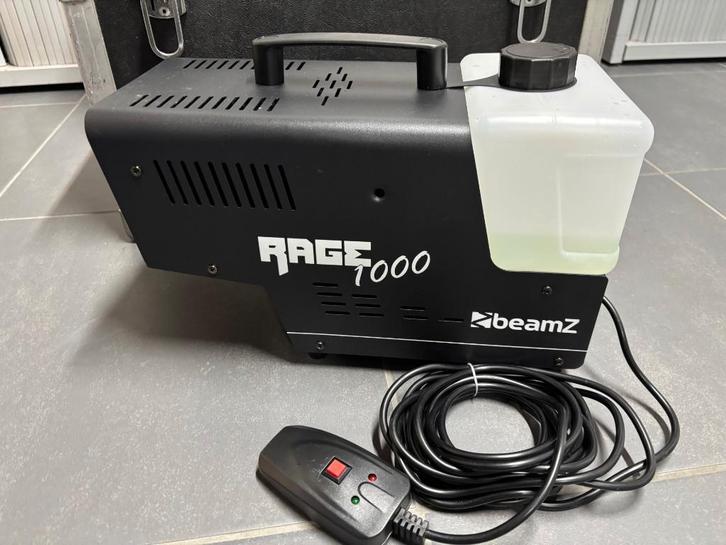 Machine à Fumée BeamZ Rage 1000 + flightcase, Muziek en Instrumenten, Licht en Laser, Zo goed als nieuw, Overige typen, Kleur