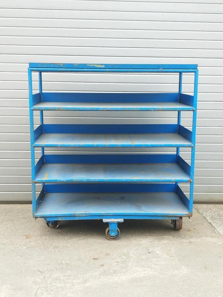 Meerdere plateauwagens - magazijnkar - platformwagen, Doe-het-zelf en Bouw, Transportwagens, Gebruikt, Transportkar, 80 tot 100 liter